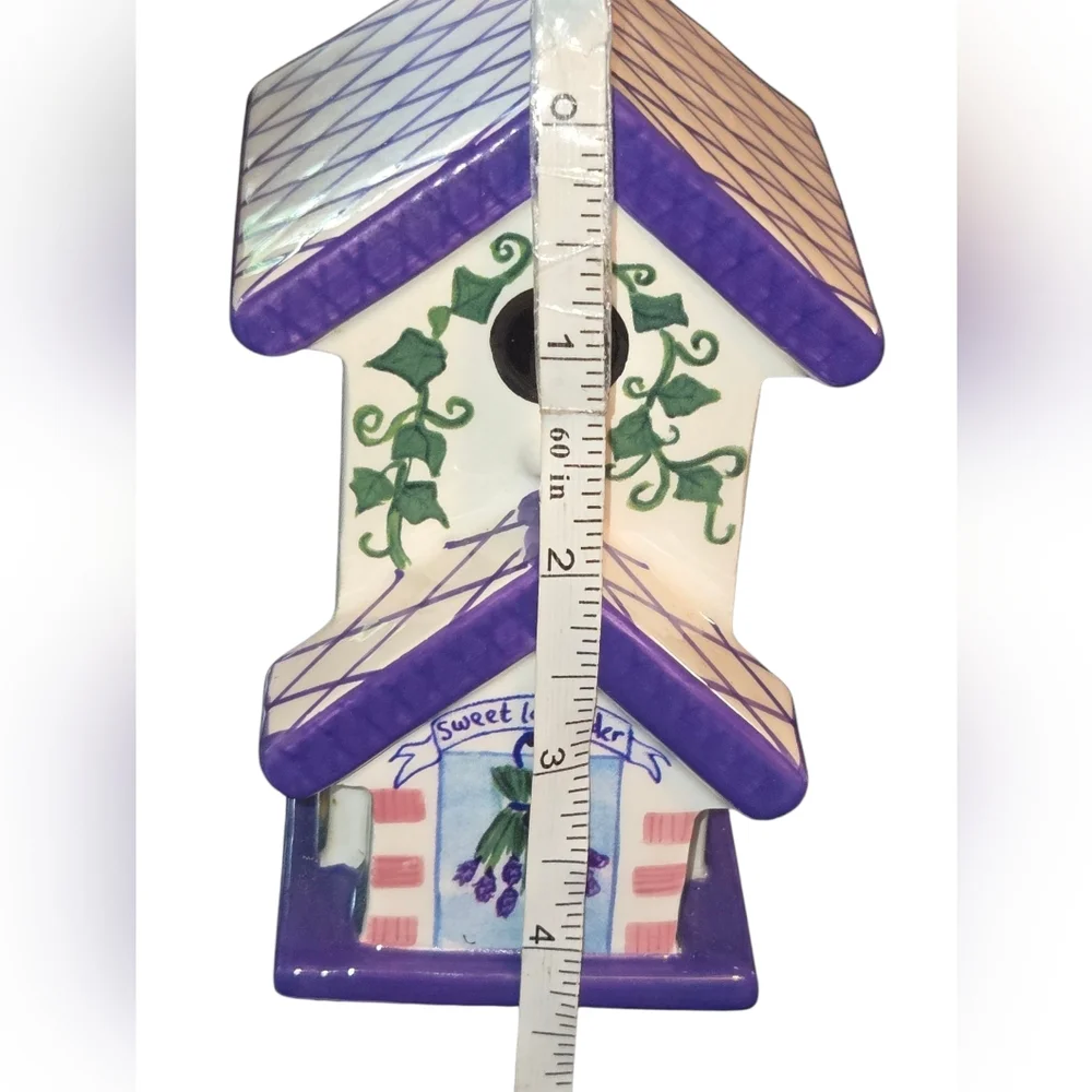 Royal Doulton Vintage 2001 Home Tweet Home‎ Sweet Lavender Ceramic Birdhouse